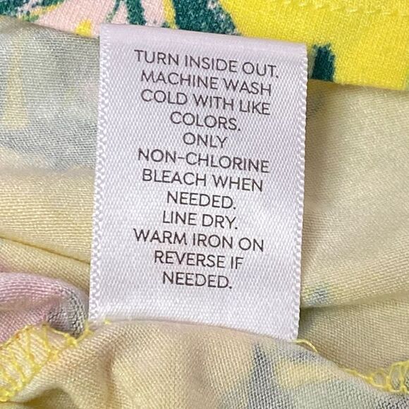 NEW Westport Yellow Floral Short Sleeve Top Size Large - Picture 5 of 5